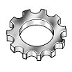 SAE 1050-1065 Spring Steel External Tooth Lock Washer image