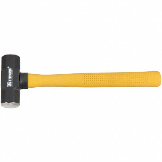 #2 Steel General Purpose Scoop, 29 Yellow Fiberglass Handle, D-Grip