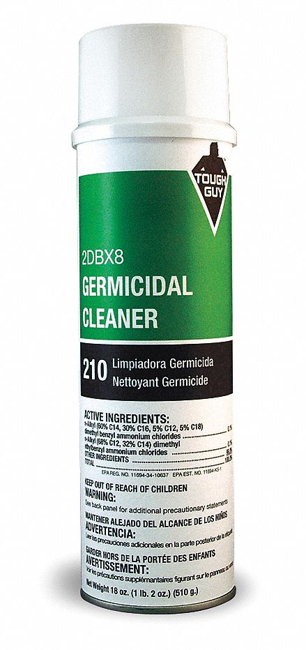 TOUGH GUY Germicidal Foam Cleaner, 20 oz. Aerosol Can 2DBX82DBX8