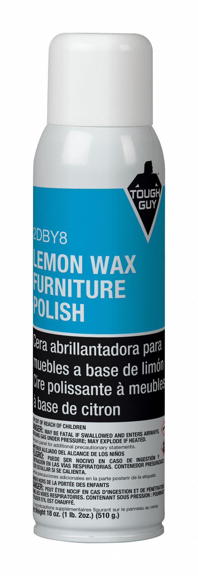 TOUGH GUY, Aerosol Spray Can, 20 oz Container Size, Furniture Polish