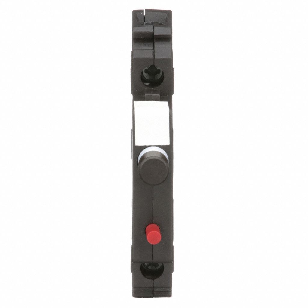 CIRCUIT PROTECTOR, TRACK MOUNT, 15 A CURRENT, CIRCUIT BREAKER, BLACK