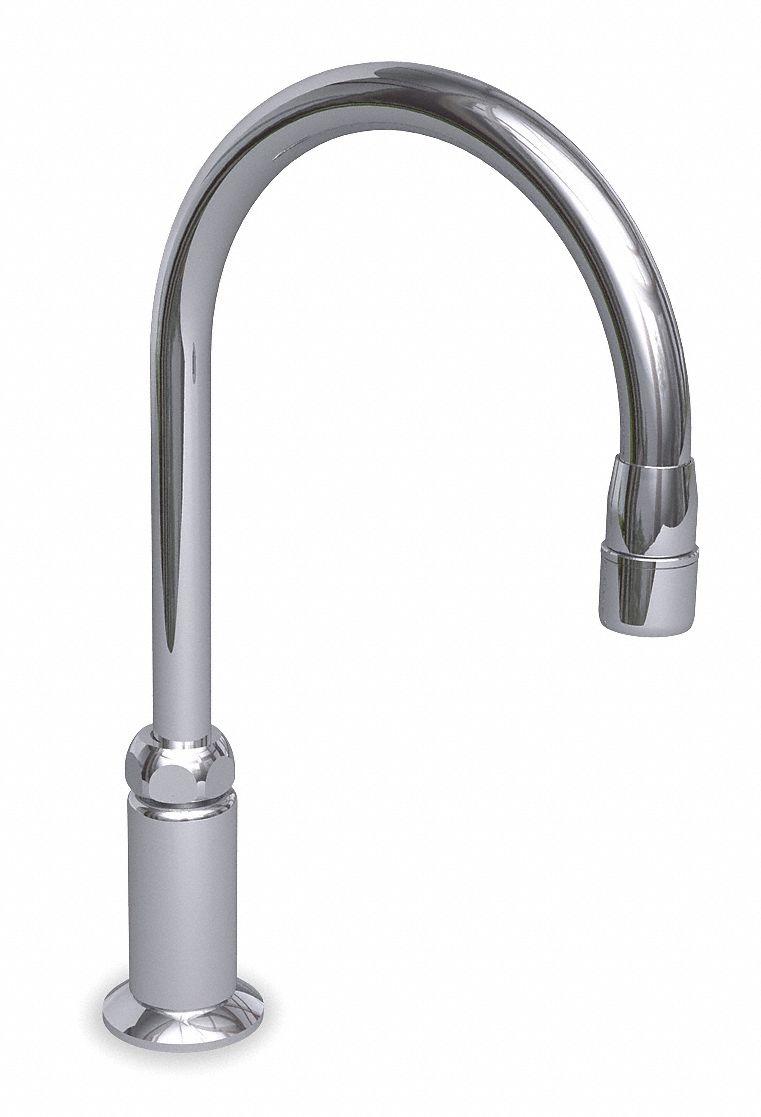 SPOUT: GOOSENECK FAUCET SPOUT, FITS WATERSAVER BRAND, CHROME FINISH