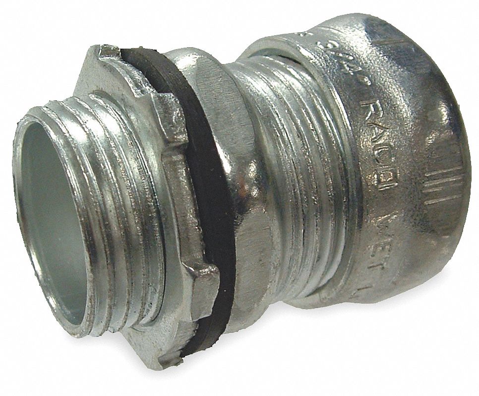 Uninsulated 1 in EMT Compression Connector