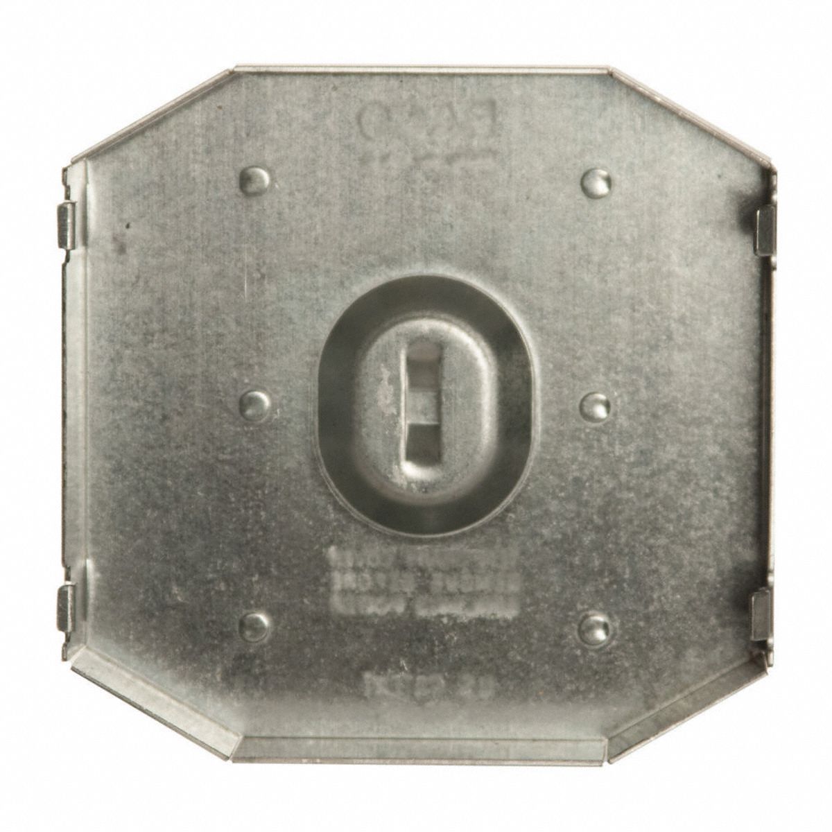 RACO Electrical Box Cover Octagon, 2 Gangs, 3/4 in Dp, 4 in Wd, 4 in