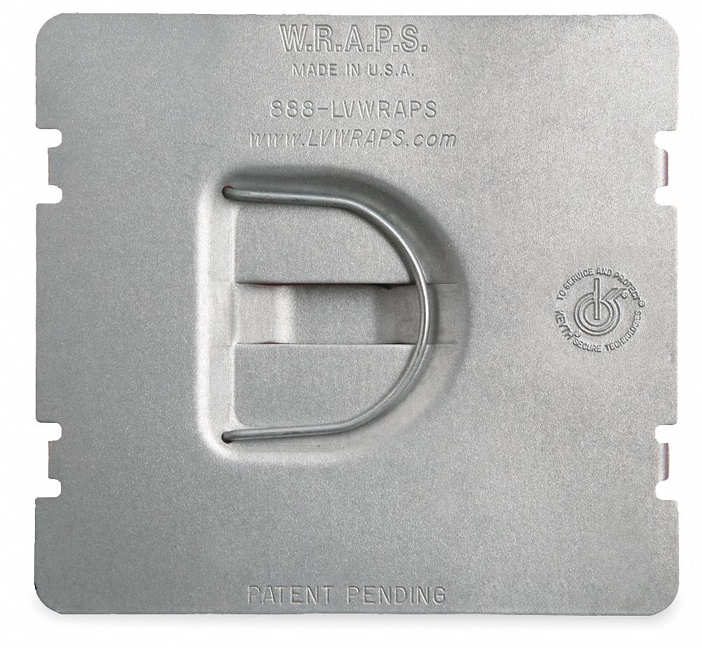 Electrical Box Cover: 2 Gangs, Raised, 3/4 in Raised Ht, For Rectangular Box Shape, Steel
