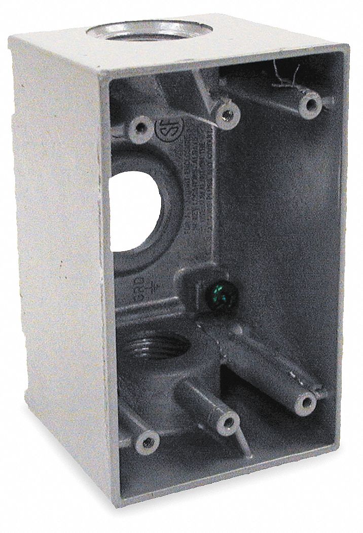 Weatherproof Box 3/4 in Hub 3Inlet