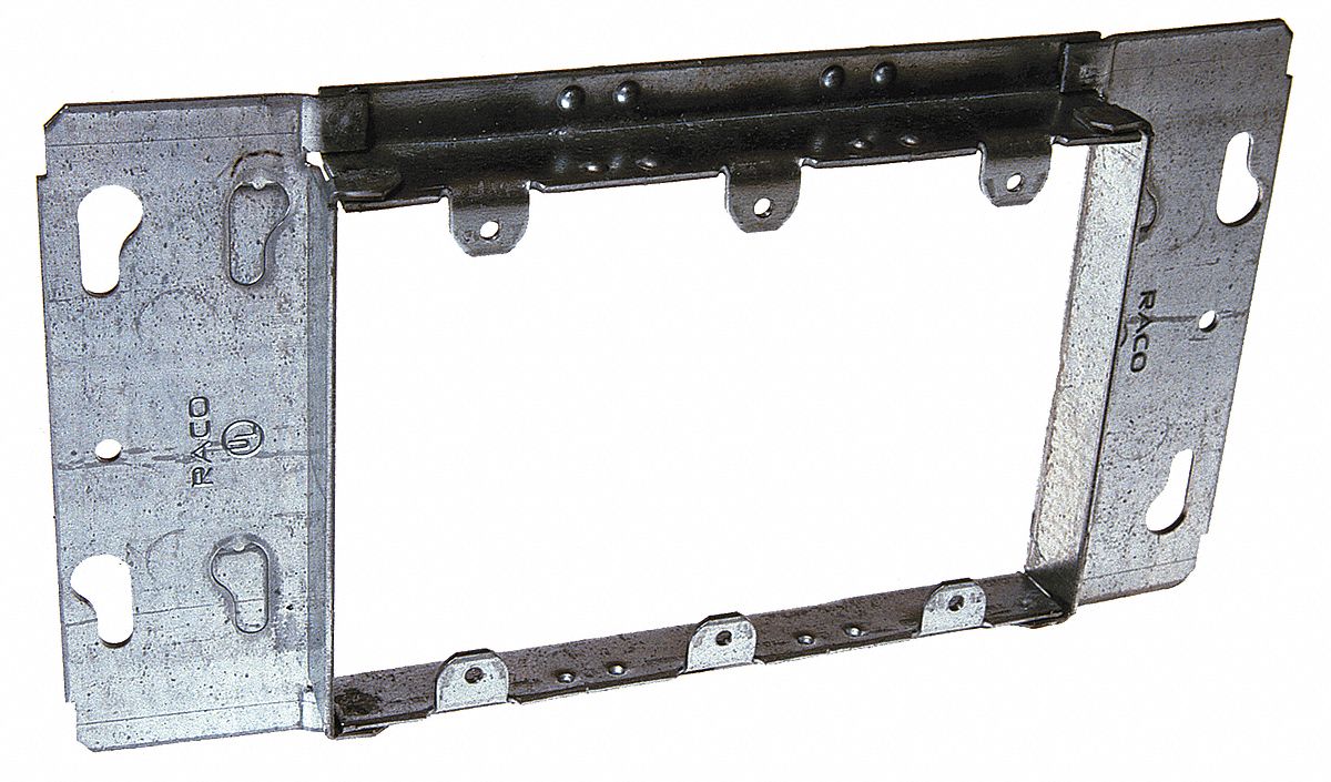 Electrical Box Cover: Blank, 3/4 in Raised Ht, Steel, 8.88 in Overall Lg, 4.5 in Overall Wd