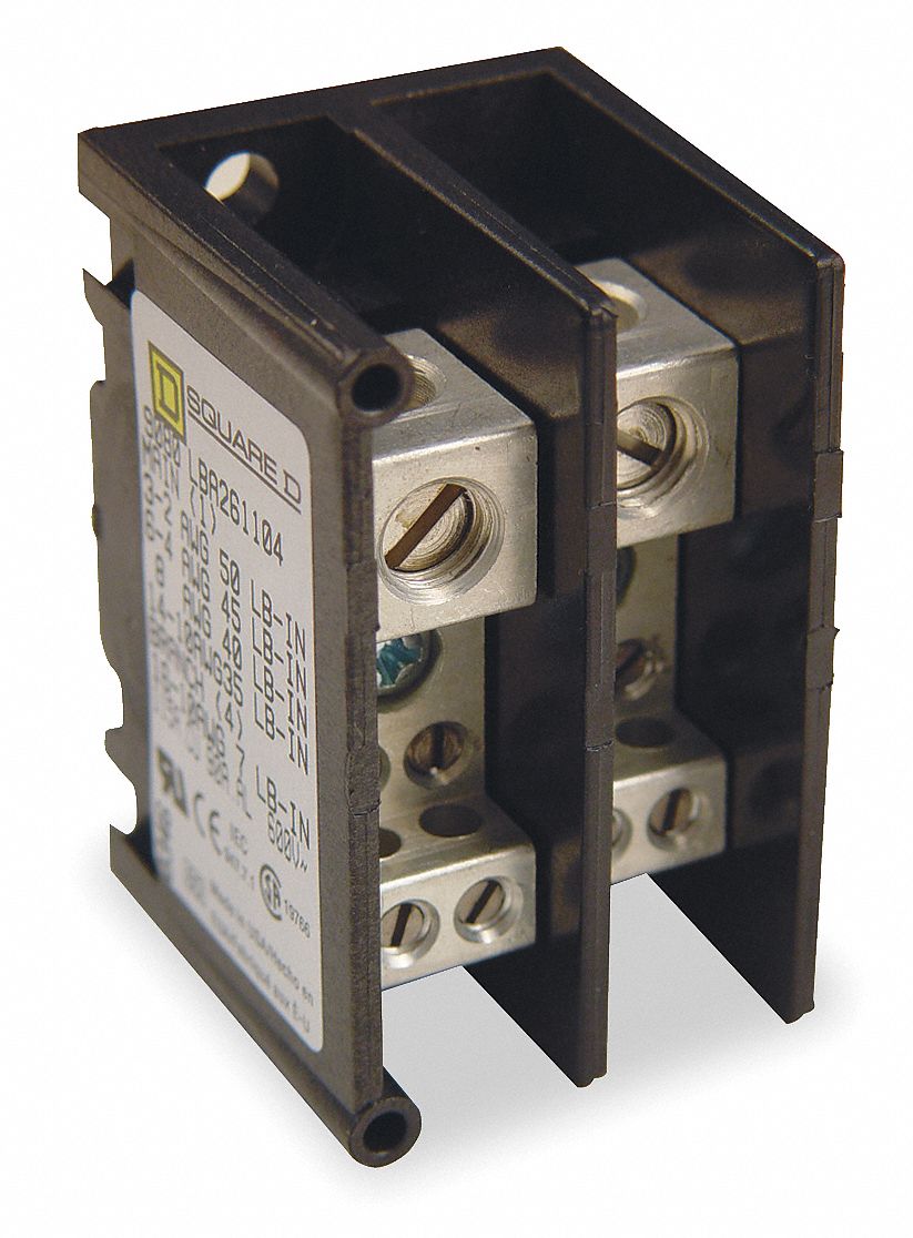 SQUARE D Power Distribution Block, 310 A Max. Amps, Number of Poles 2