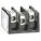 POWER DISTRIBUTION BLOCK, 3 POLES, SURFACE MOUNT, 1P SECONDARY, 600V