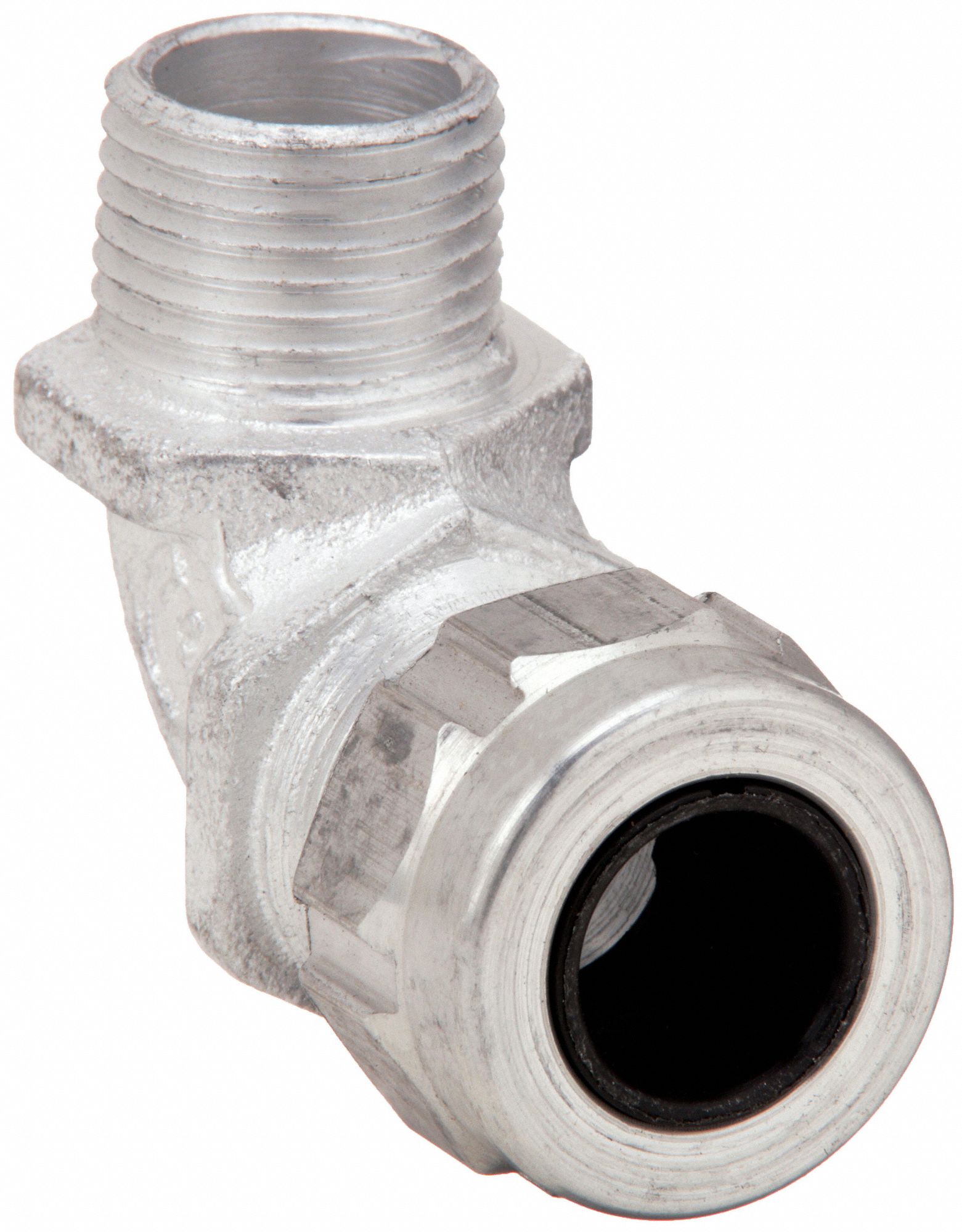 LIQUID TIGHT CORD CONNECTOR, ALUMINUM, ¾ IN MNPT, 0.31 IN TO 0.56 IN, SILVER