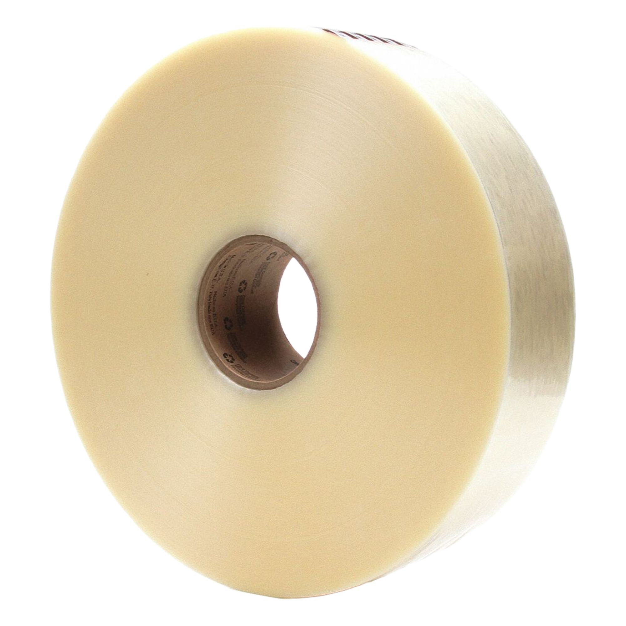 Carton Sealing Tape: 1.8 mil Tape Thick, 3 in x 1640 yd, 371, 4 PK