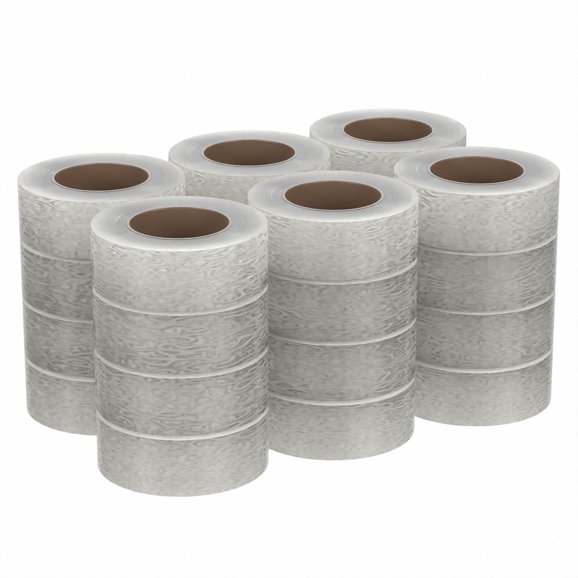 CARTON SEALING TAPE, 3.4 MIL THICK, 3 IN X 55 YD, 72 MM X 50 M, CLEAR, HEAVY DUTY, 24 PK