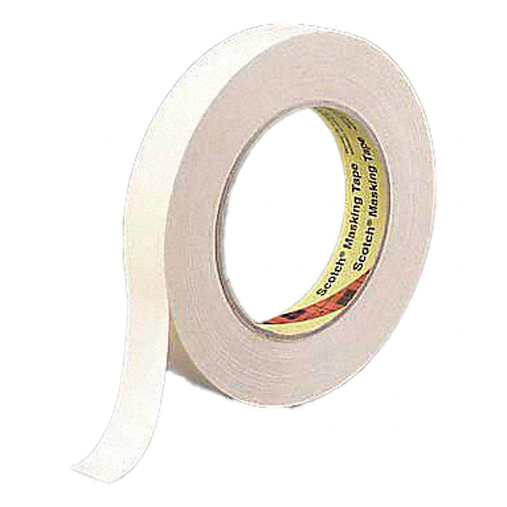 Painter's Tape: 1/4 in Wd, 60 3/16 yd Lg, 6.3 mil Thick, Tan, 30 min Clean Removal Time, 144 PK