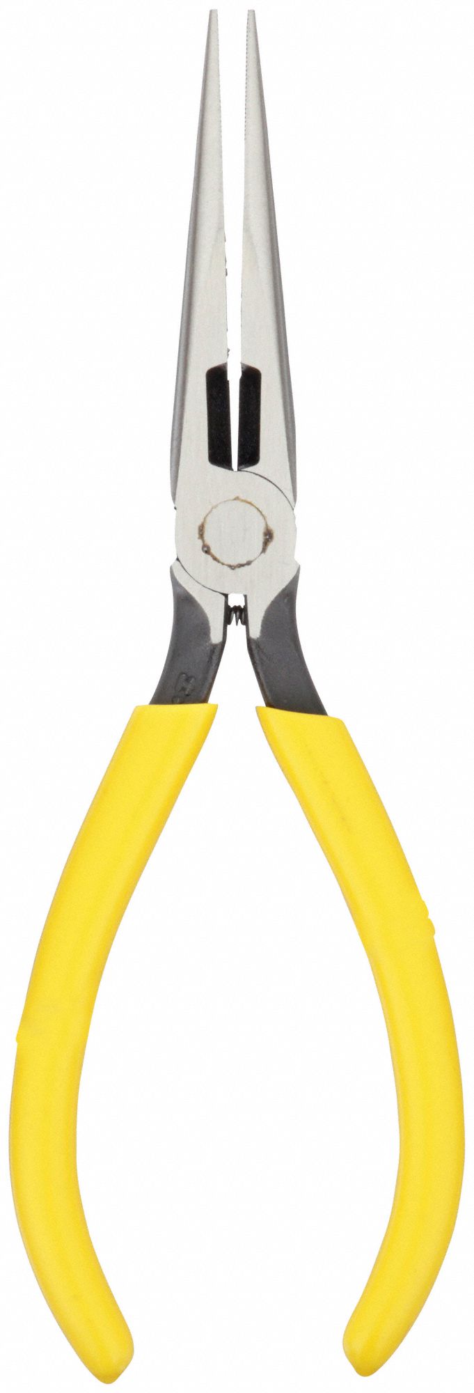 LONG NOSE PLIER, 1¼ IN MAX JAW OPENING, 7¼ IN OVERALL L, 2½ IN JAW L, 1/16 IN TIP W