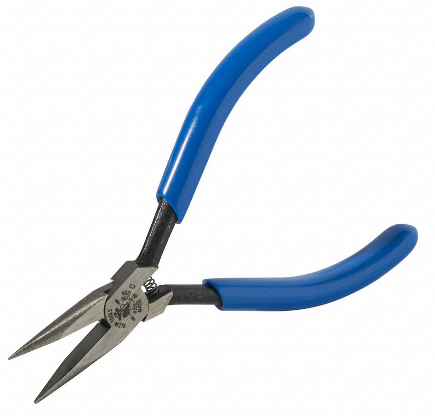 KLEIN TOOLS Needle Nose Pliers, Jaw Length 1 1/16 in, Jaw Width 7/16