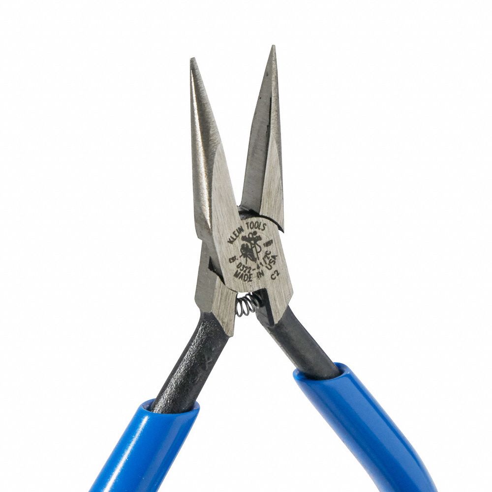 KLEIN TOOLS Needle Nose Pliers, Jaw Length 1 1/16 in, Jaw Width 7/16