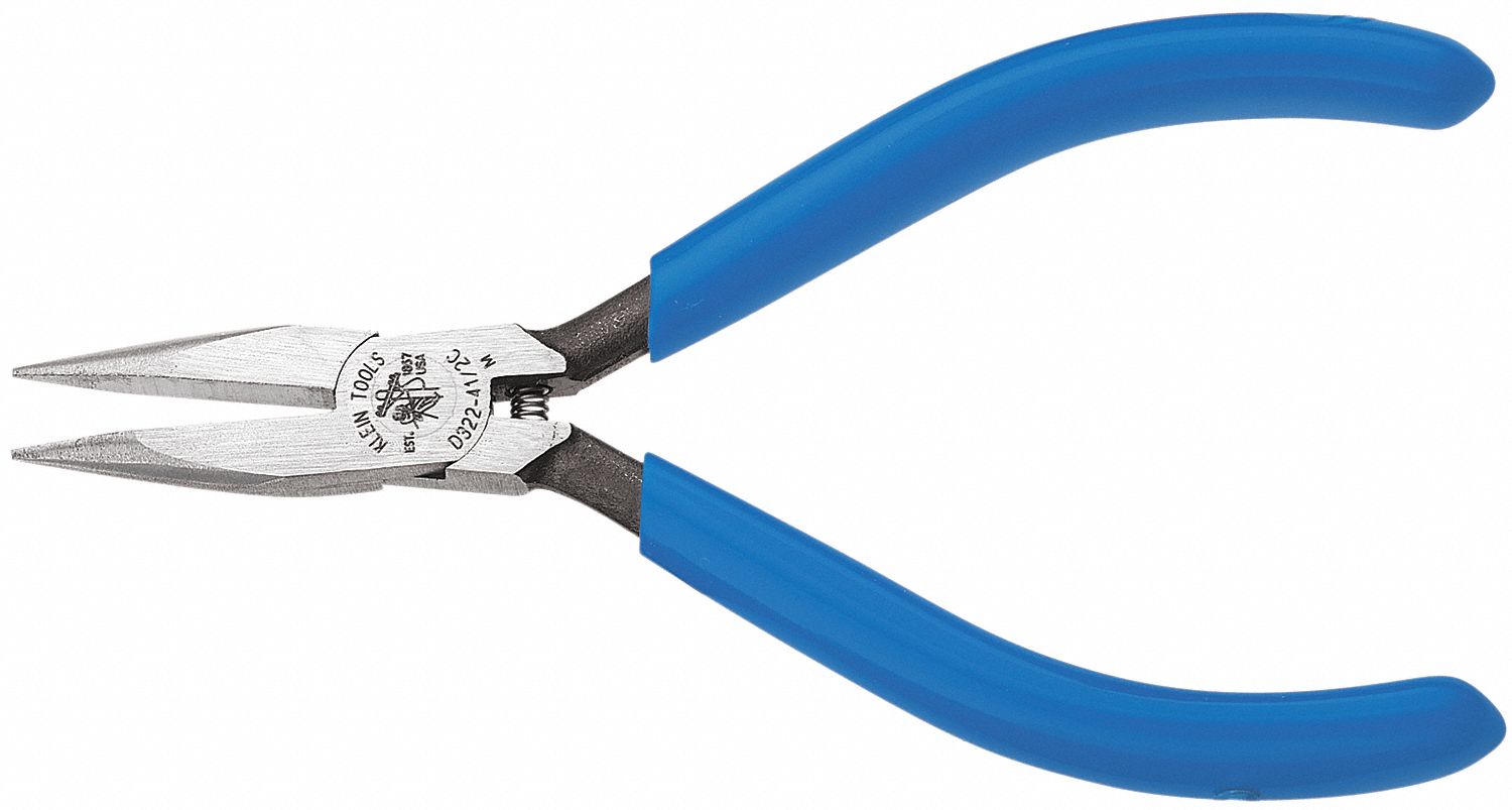 KLEIN TOOLS Needle Nose Pliers, Jaw Length 1 1/16 in, Jaw Width 7/16