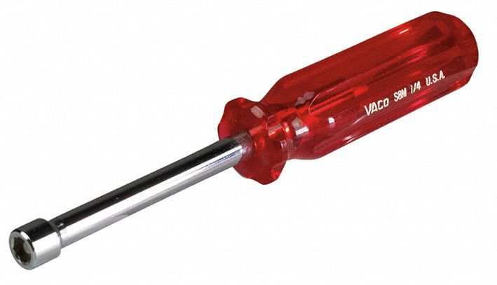 KLEIN TOOLS, Straight, SAE, Hollow Round Shank Nut Driver - 2DFD8|S8M ...