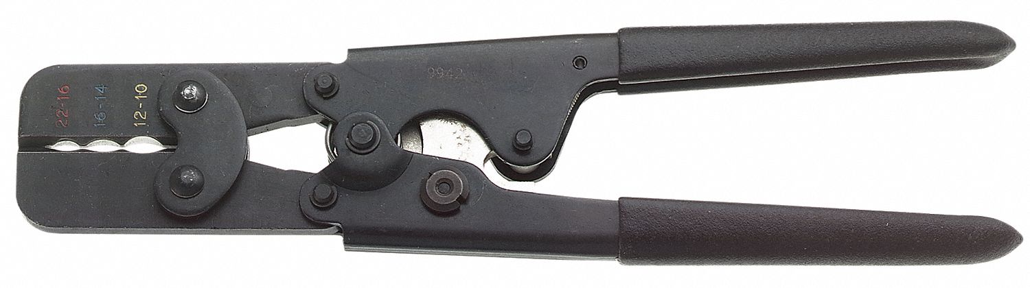 Crimper, 22 to 10 AWG, 9" L