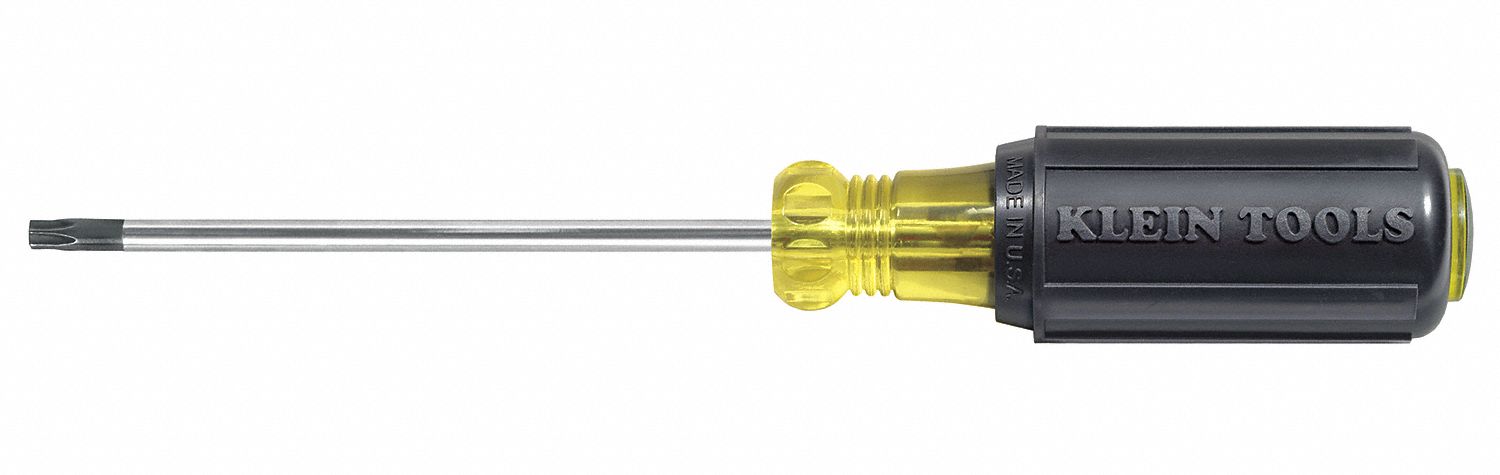 General Purpose Torx Screwdriver: Long Lg, Steel, Torx Tip, T15 Tip Size, 4 in Shank Lg