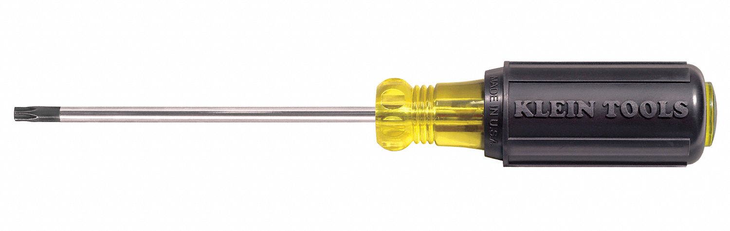 General Purpose Torx Screwdriver: Long Lg, Steel, Torx Tip, T20 Tip Size, 4 in Shank Lg
