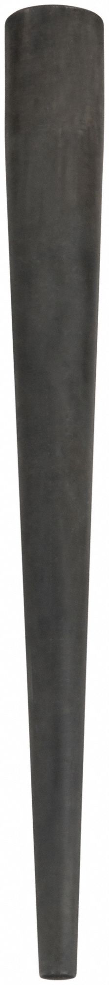 BULL PIN, 7/16 IN TIP SIZE, ROUND, 12 IN OVERALL L, 8 IN TAPER L