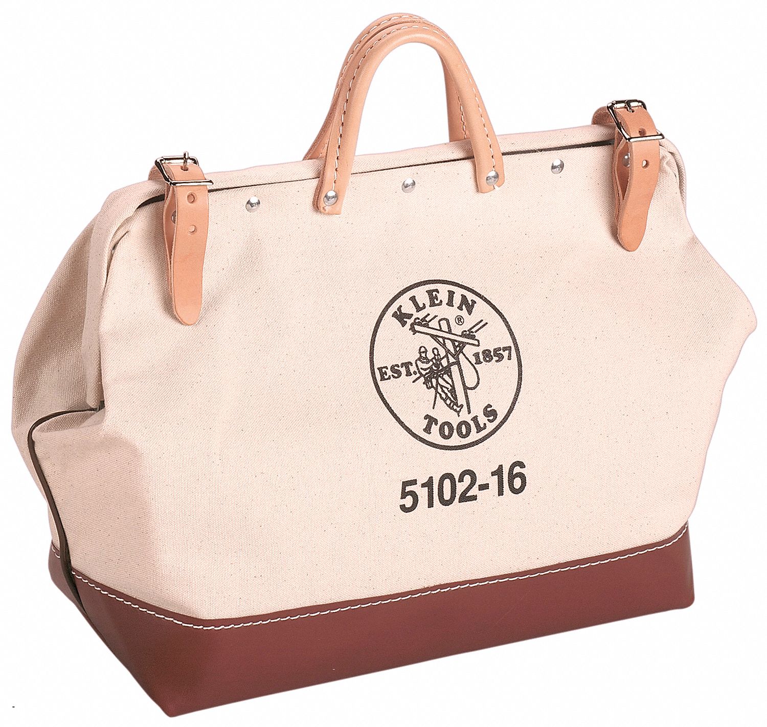 KLEIN TOOLS Canvas, General Purpose, Tool Bag, Number of Pockets 1, 20 in Overall Width 2DFN5