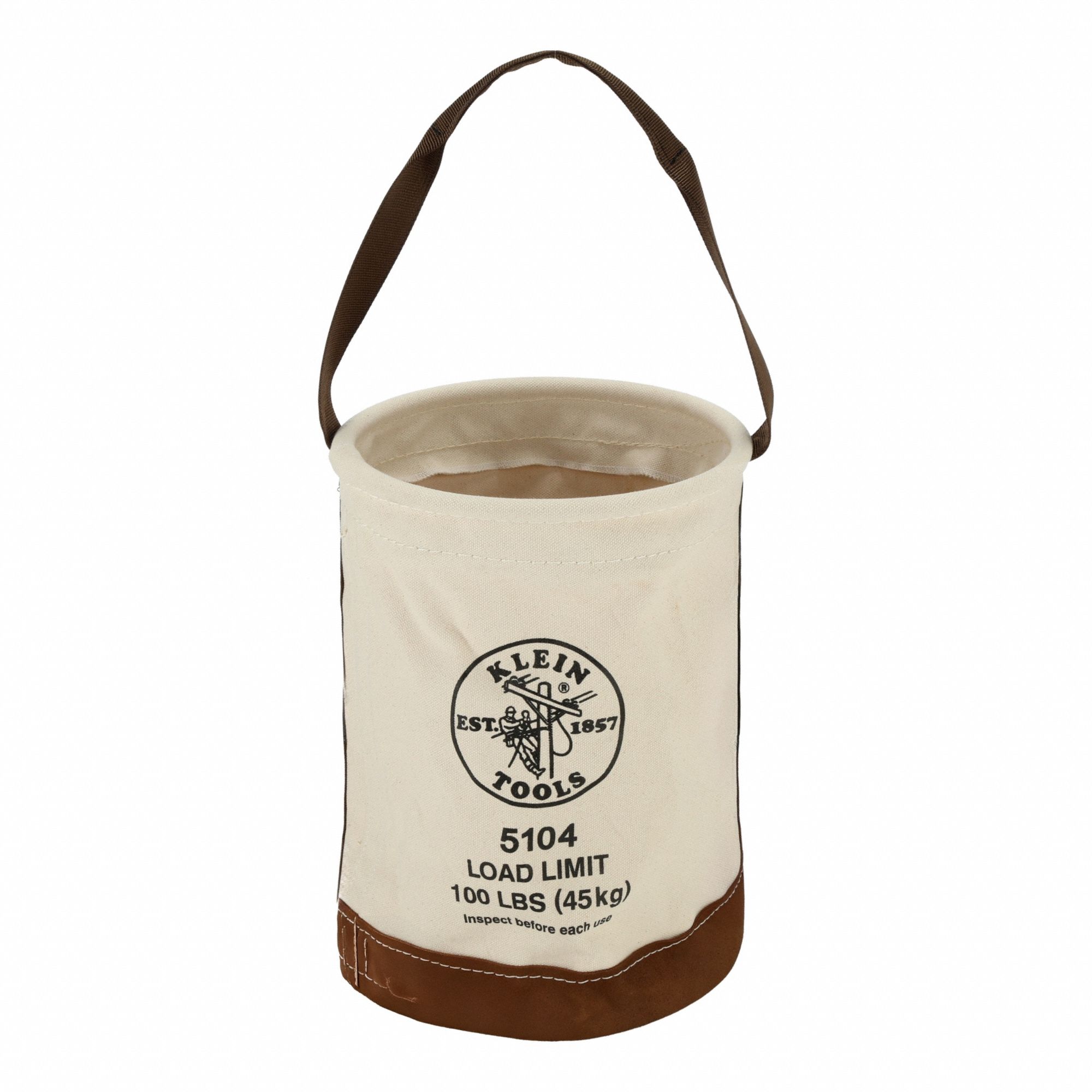 SEAU #1 CANEVAS FOND EN CUIR