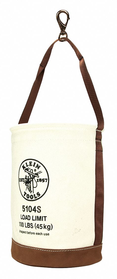 SEAU N  1 EN TOILE ET CUIR, AVEC CR