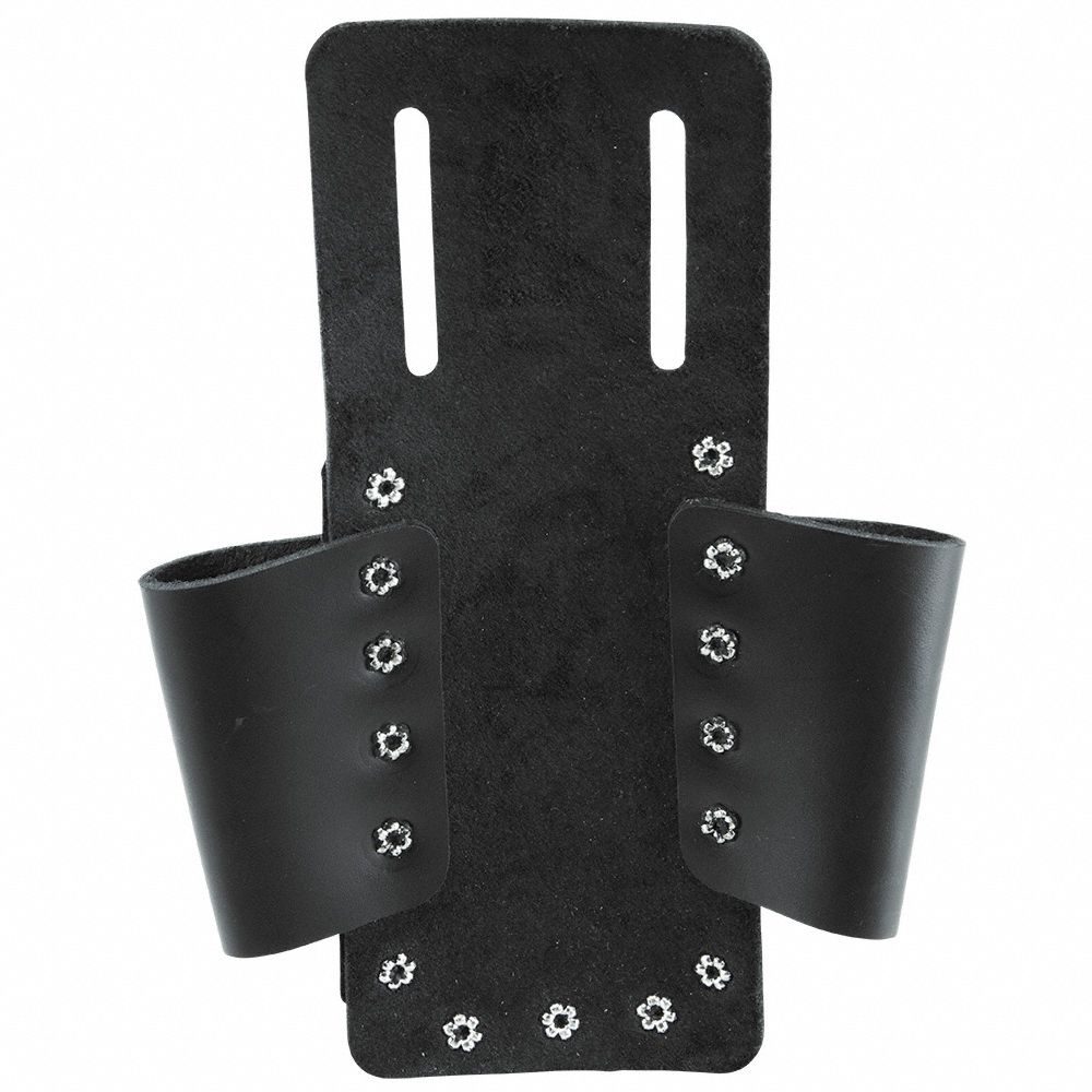 KLEIN TOOLS Black, Tool Holster, Leather, For Maximum Belt Width 2 in