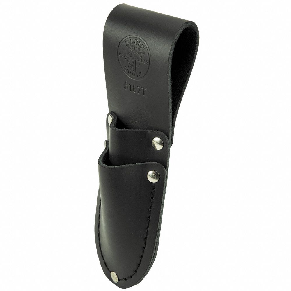 KLEIN TOOLS Black, Tool Sheath, Leather, For Maximum Belt Width 2 1/4