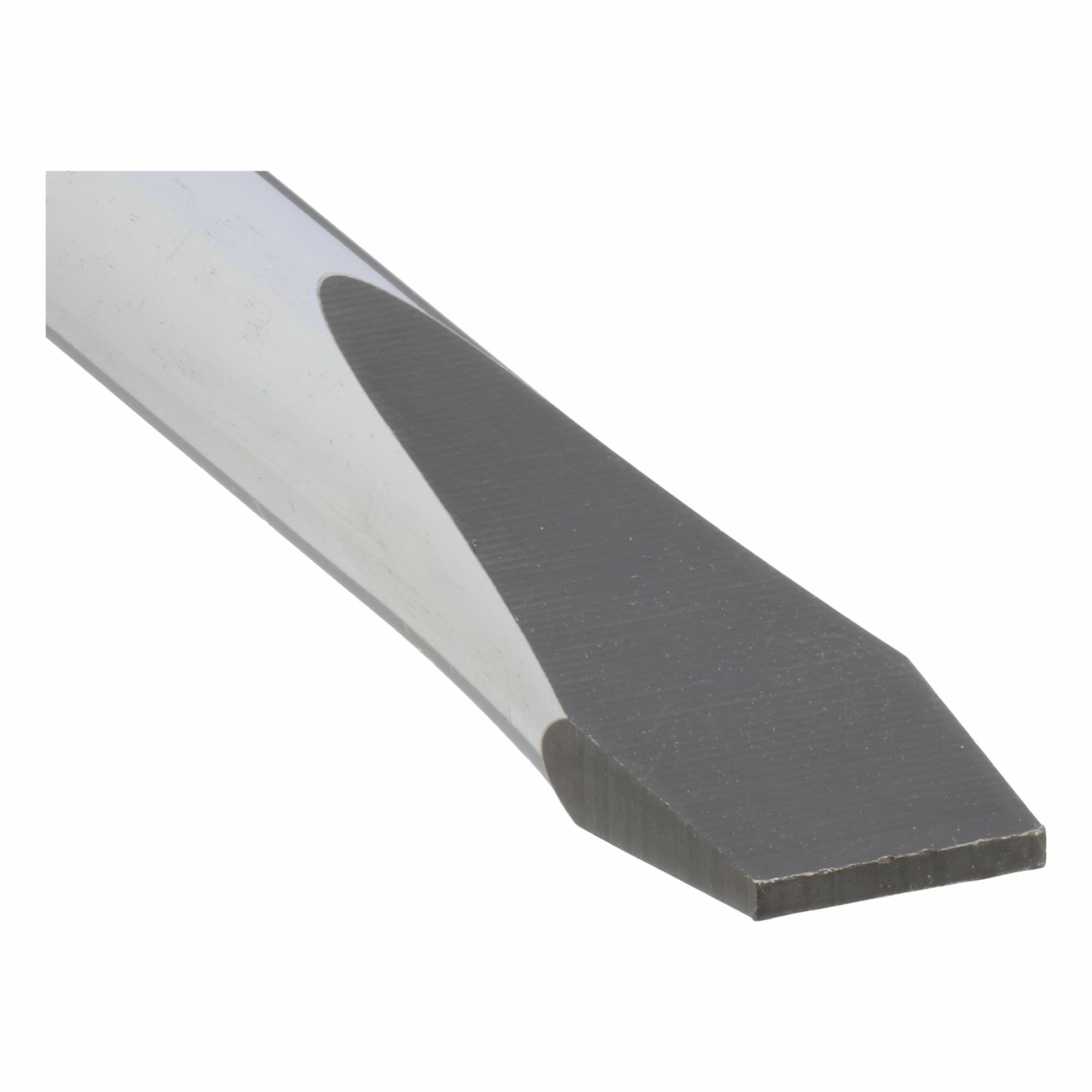 General Purpose Slotted Screwdriver: Steel, 1/4 in Tip Size, Long Lg, 4 in Shank Lg