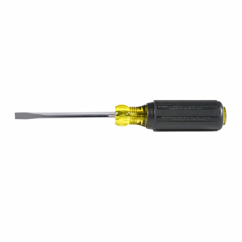 KLEIN TOOLS Steel Wire Bending Screwdriver with 4 in Shank and 1/4 in