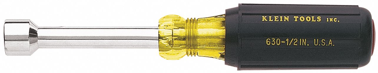 KLEIN TOOLS, Straight, SAE, Hollow Round Shank Nut Driver - 2DFZ7|630-5 ...