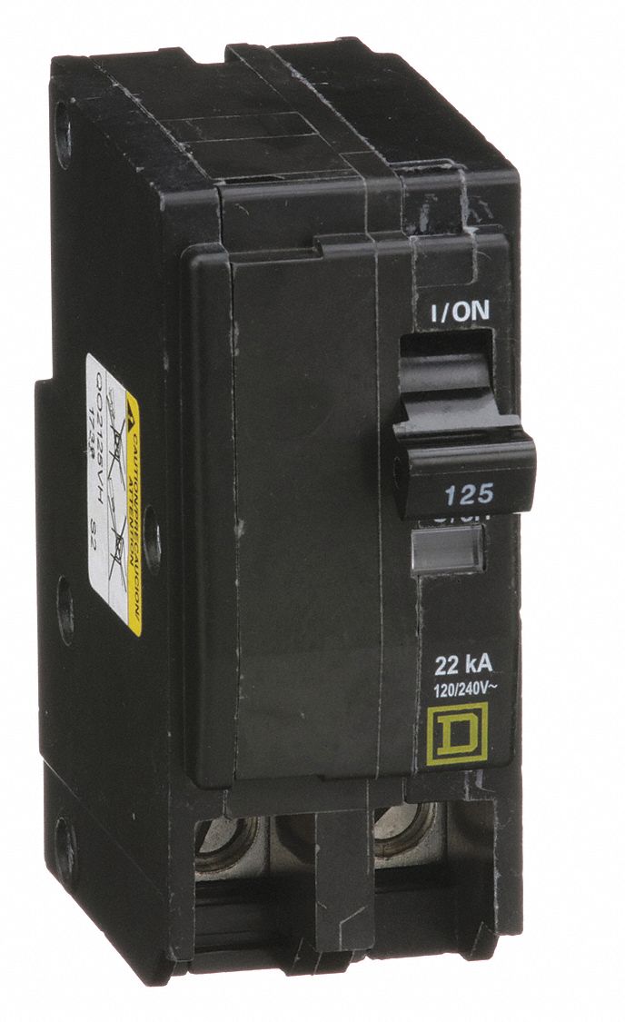 SQUARE D, 125 A, 120/240V AC, Miniature Circuit Breaker - 2DG53 ...