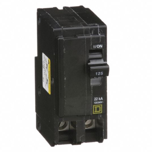 SQUARE D, 125 A, 120/240V AC, Miniature Circuit Breaker - 2DG53 ...