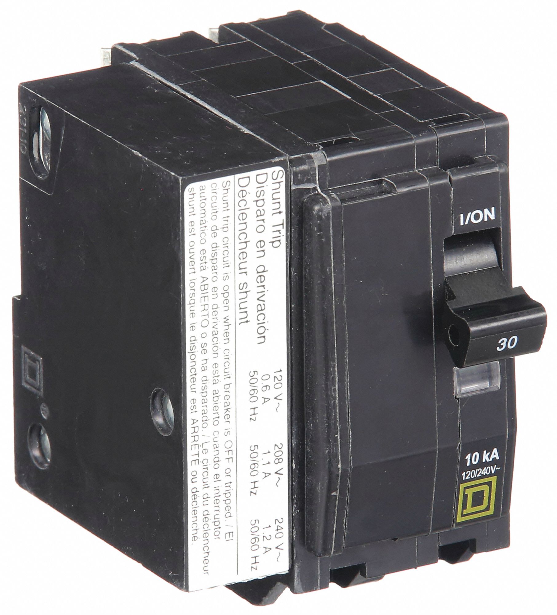 SQUARE D, 30 A, 120/240V AC, Miniature Circuit Breaker - 2DG61 ...