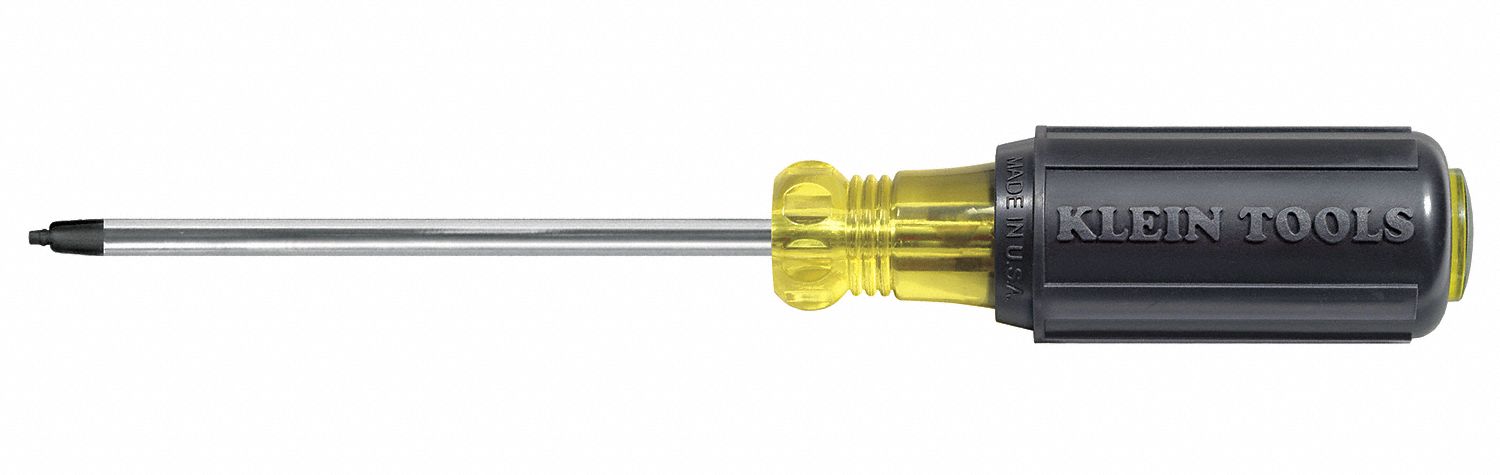 General Purpose Square Screwdriver: Std Lg, #1 Tip Size, 7 3/4 in Overall Lg