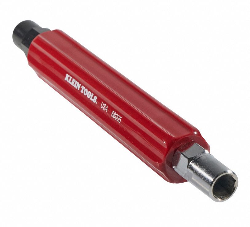 KLEIN TOOLS Can Wrench, 7 In. L, 2In1, Black/Silver 2DGN368005