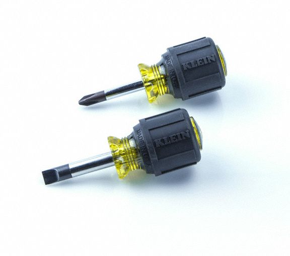KLEIN TOOLS General Purpose Screwdriver Set 8 Pieces, Phillips/Slotted Tip, Ergonomic Grip