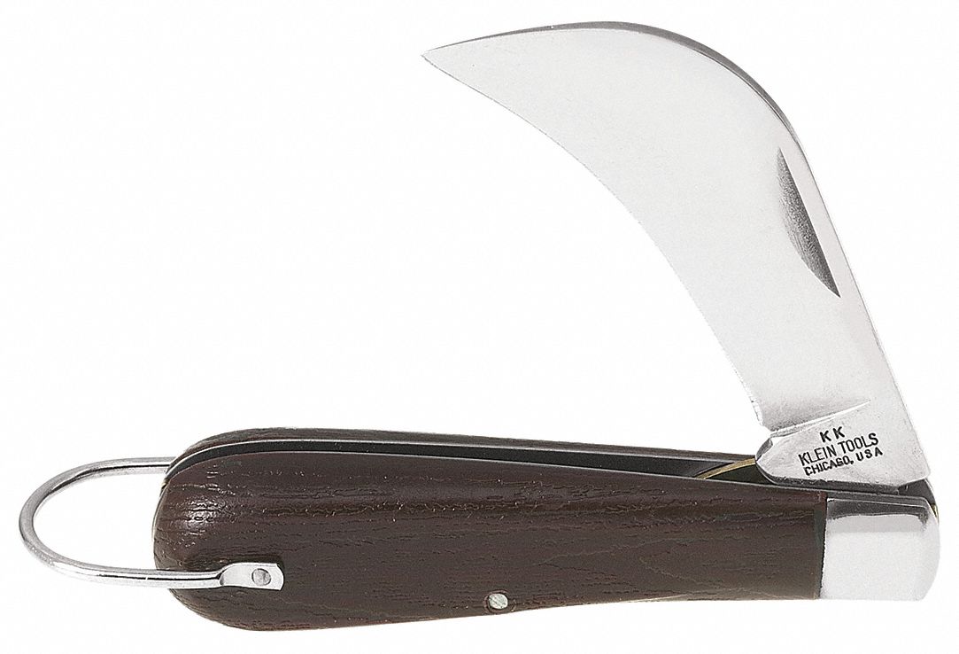 Pocket Knife: 2 3/4 in Blade Lg, 4 1/4 in Closed Lg, 6 1/4 in Overall Lg, Plastic