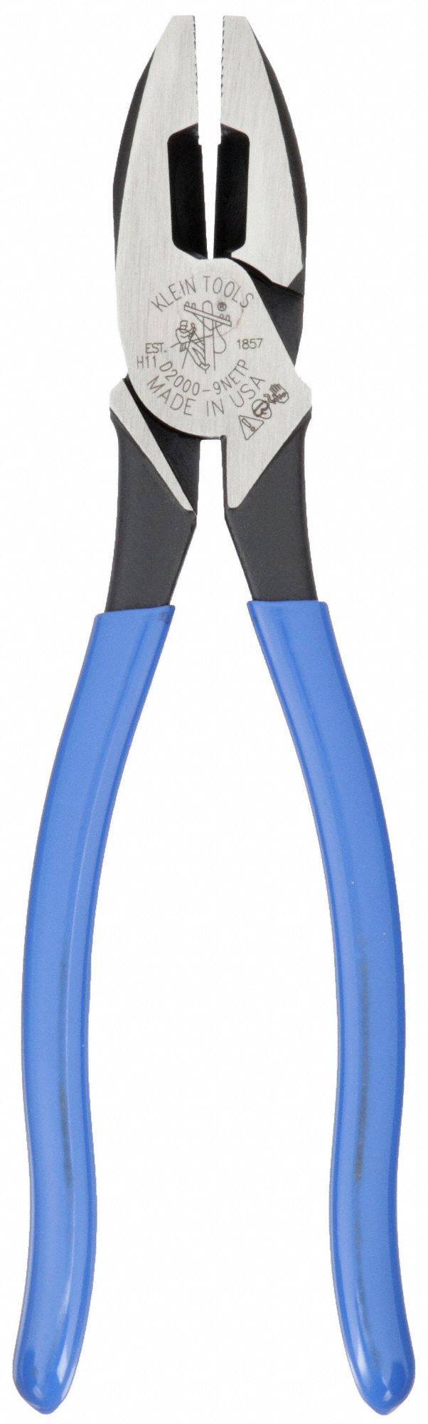 9-1/2 Dipped Handle Lineman Fish Tape Puller Pliers