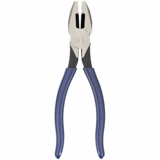 Flat, 7 3/8 in Overall Lg, Linemans Plier - 2DGY9|D201-7NE - Grainger