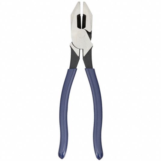 Flat, 9 3/8 in Overall Lg, Linemans Plier - 2DGZ5|D213-9 - Grainger