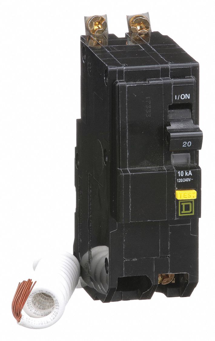 SQUARE D Miniature Circuit Breaker, Amps 20 A, Circuit Breaker Type