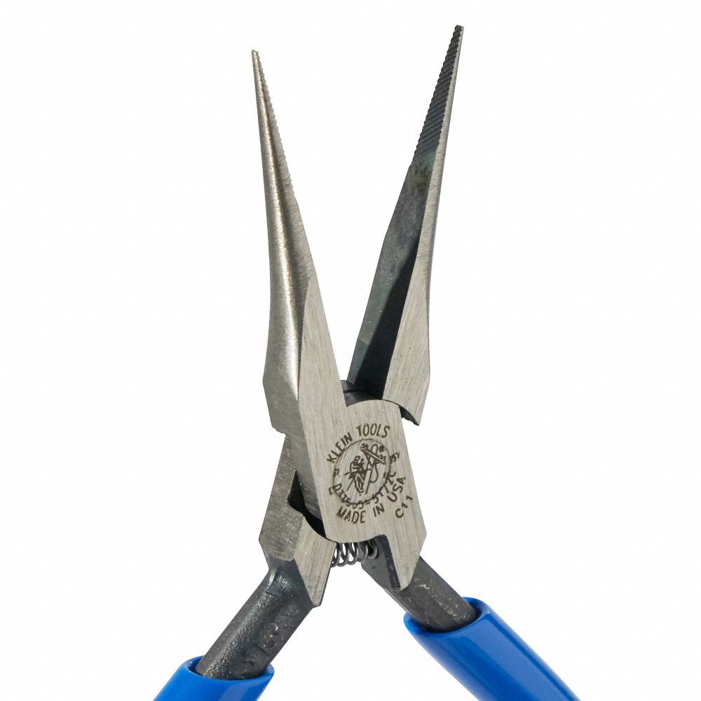 KLEIN TOOLS Needle Nose Pliers, Jaw Length 1 11/16 in, Jaw Width 15/