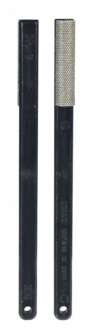 Sharpening File: Square, 1 3/4 in L x 1/2 in W x 1/2 in H, Diamond, Fine, 10 PK