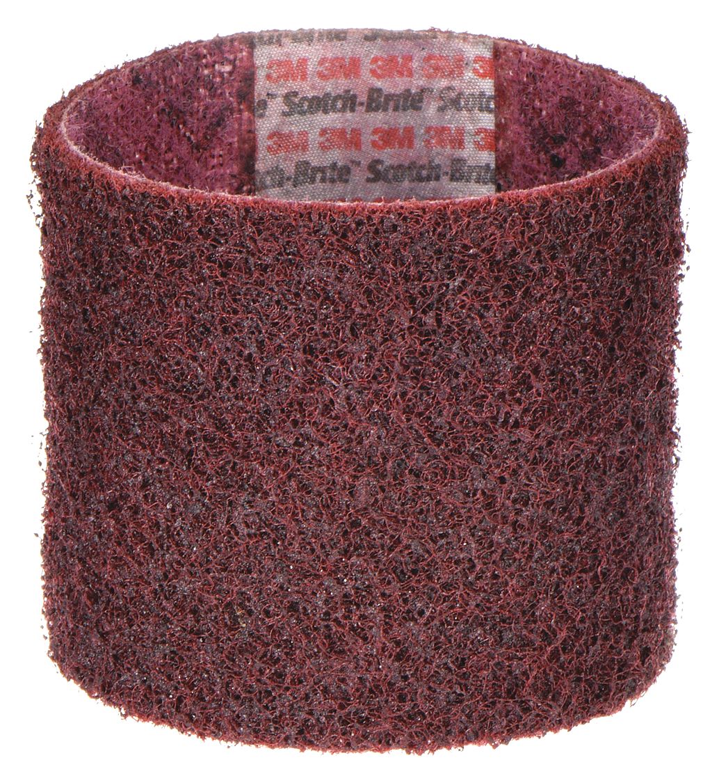 SURFACE CONDITIONING BELT, NON-WOVEN, MEDIUM, MAROON, 12 X 1/2 IN, ALUMINUM OXIDE/NYLON