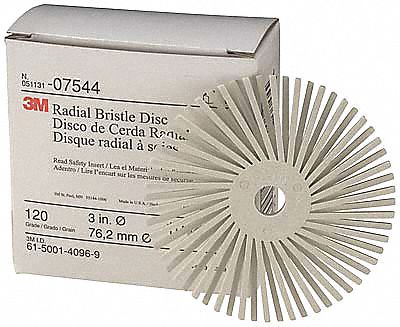 2AXX6 - Radial Bristle Disc TA 3In Dia 120G PK40