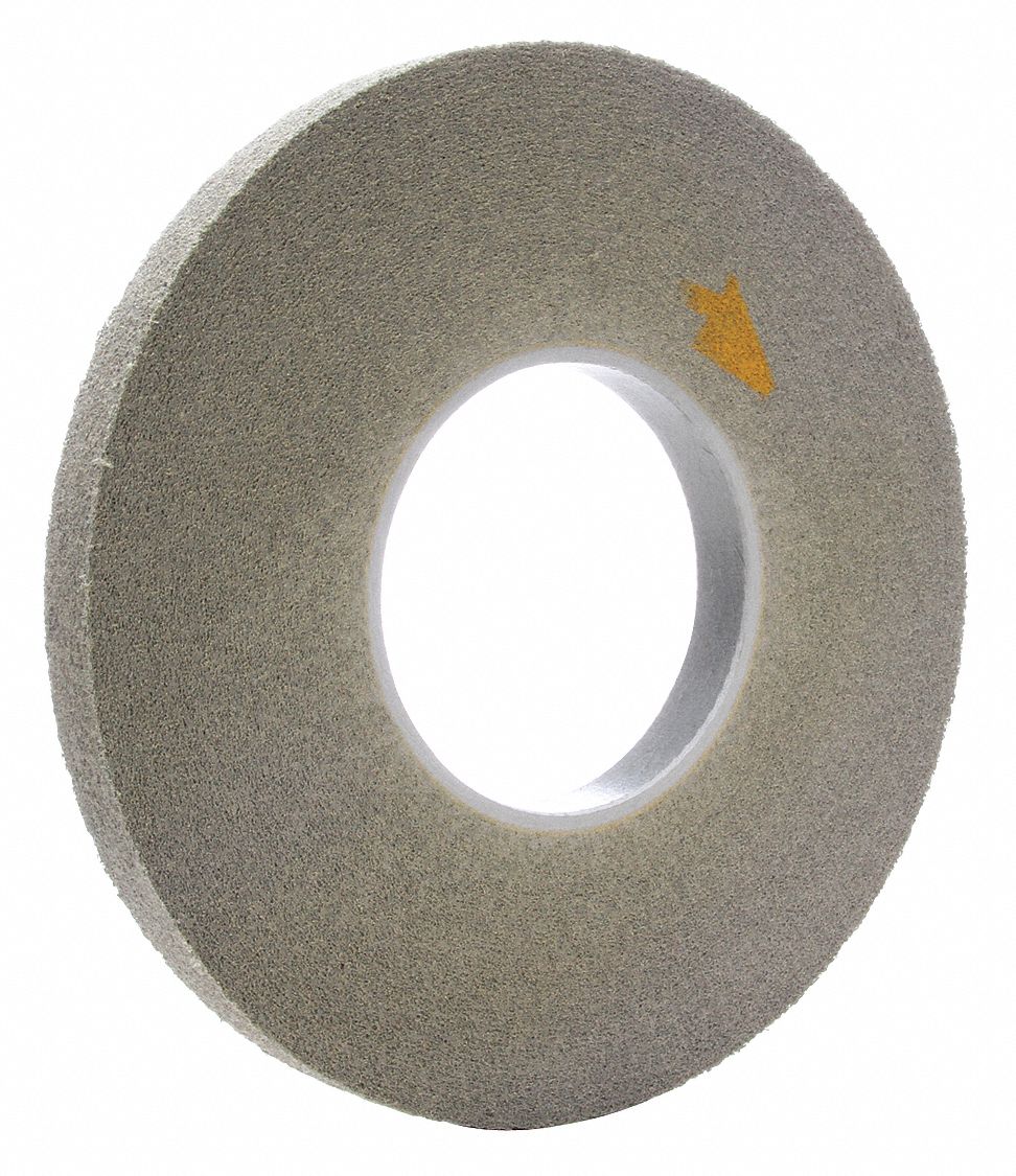 Convolute Wheel: 12 in Dia x 1 in W, 5 in Arbor, Silicon Carbide, Fine, Hard (9), XL-WL